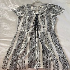 Black and White Aztec Romper